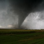 tornado in a field