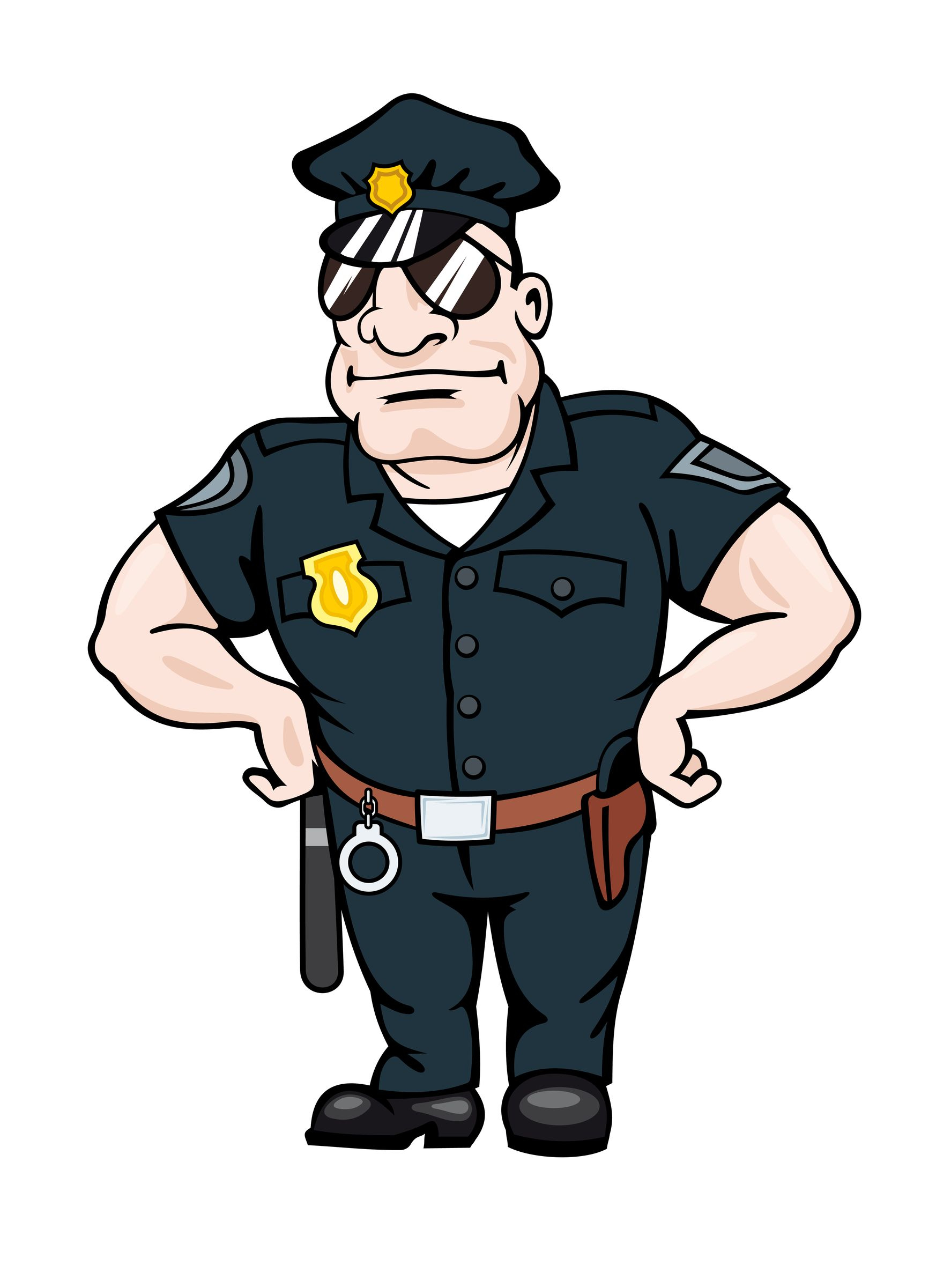 Американский полицейский карикатура