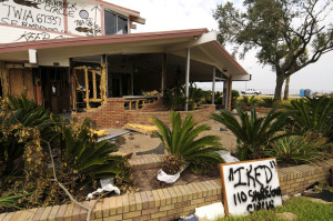 La Porte, Texas, September 19, 2008 -- Waterfront property in La Porte took the full force of Hurricane Ike as it made landfall in South Texas. A five to six foot storm surge plus hurricane force winds caused substantial damage to houses all along the Texas Gulf shoreline. Mike Moore/FEMA