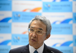 Tsuyoshi Nagano, president of Tokio Marine Holdings Inc., speaks during a news conference in Tokyo, Japan, on Wednesday, June 10, 2015. Tokio Marine agreed to buy HCC Insurance Holdings Inc. for about $7.5 billion in the biggest acquisition by a Japanese insurer, stepping up an overseas expansion to counter stagnation at home. (Photographer: Akio Kon/Bloomberg )
