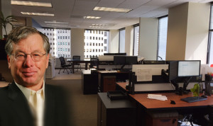 MOC President Van Maroevich started at the firm in 1973. Shown: MOC's cubicles with a view.