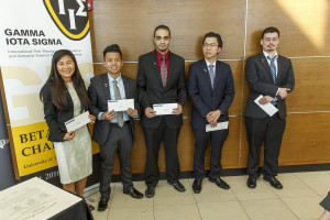 ICT scholarship recipients, l-r:Thu Nguyen, Hieu Huynh, Mohammed Ahmad, Nate Pham and Nathaniel Bjorge 