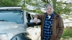 "Woodsy" Patriot moving to Canada in Esurance Election Insurance Ad
