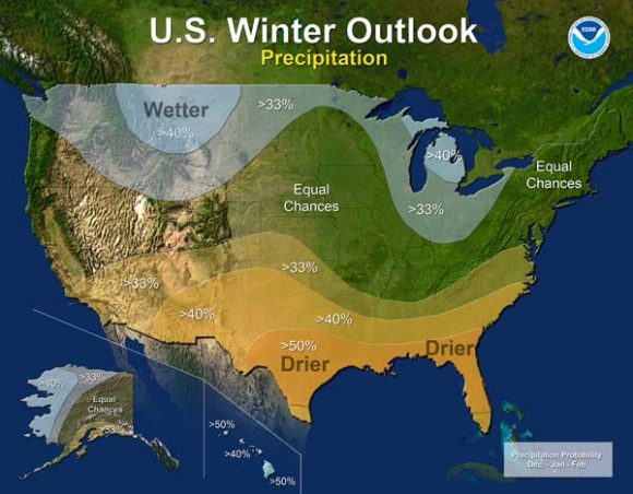 NOAA Winter Outlook 2016
