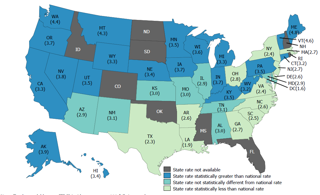 State rate. Bureau of Labor statistics. State Chart. U.S. Bureau of Labor statistics. Rate-State,.