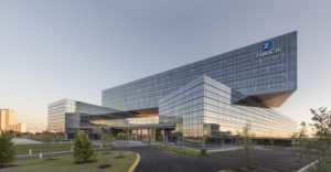 Zurich North America's headquarters in Schaumburg, Ill., earned the U.S. Green Building Council's LEED Platinum rating. James Steinkamp Photography 