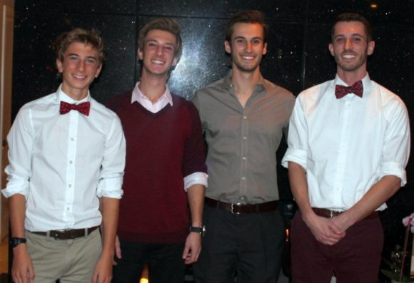 Marshall Cotta with his three brothers (left to right: Landis, Marshall, Brendan and Jared Cotta)