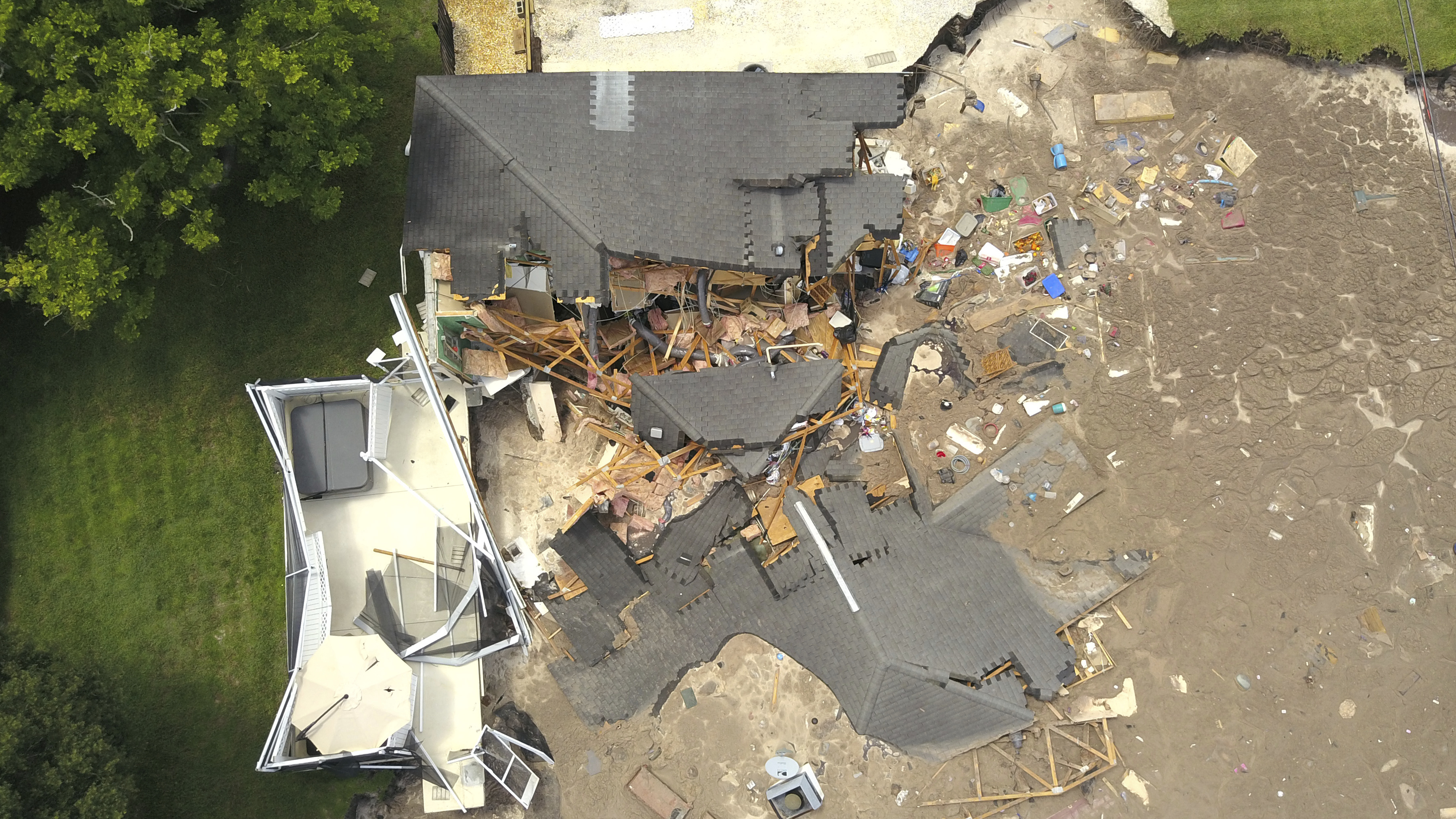 sinkholes under house