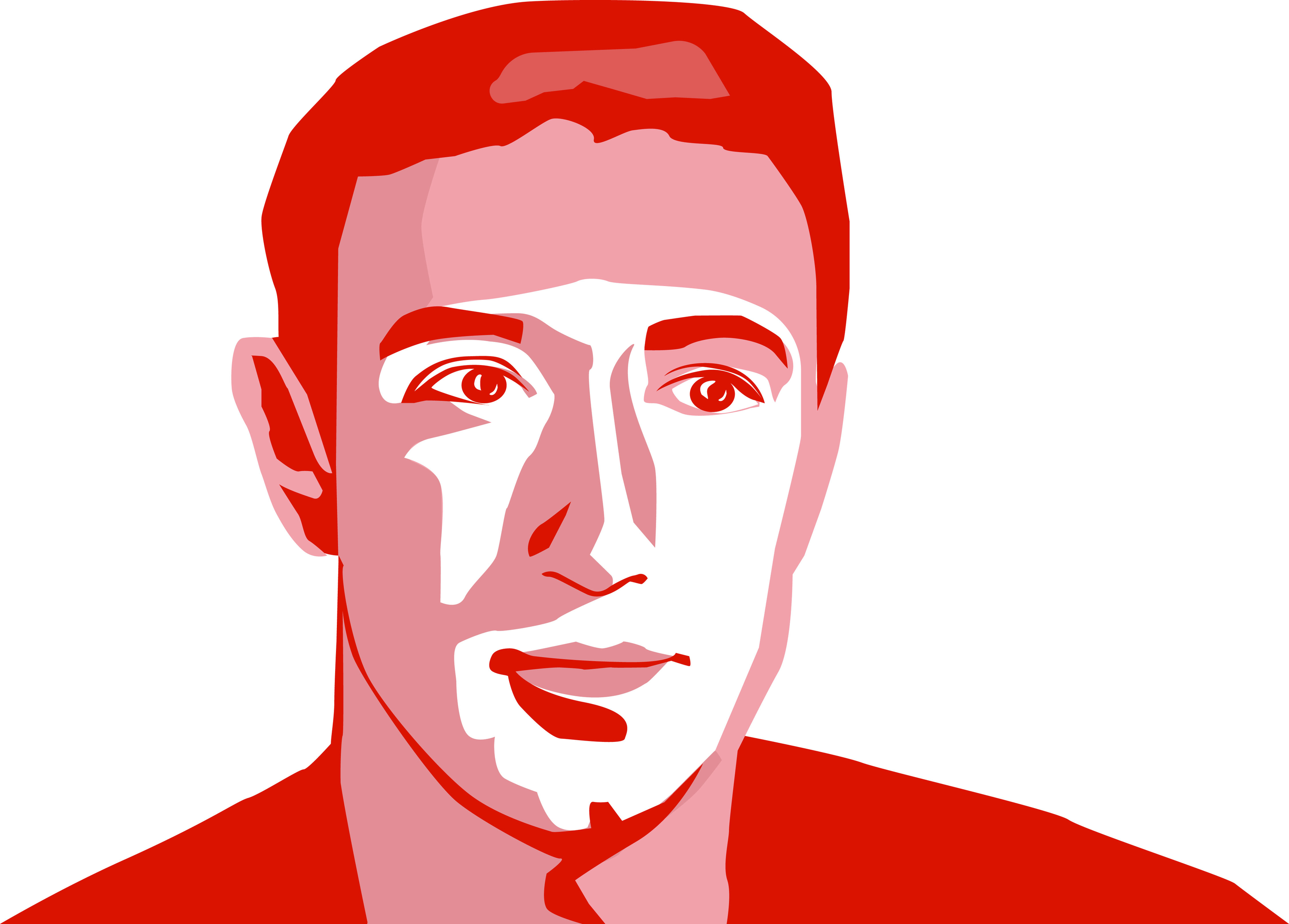 Public win. Mark Zuckerberg portrait. Mark Zuckerberg vector.