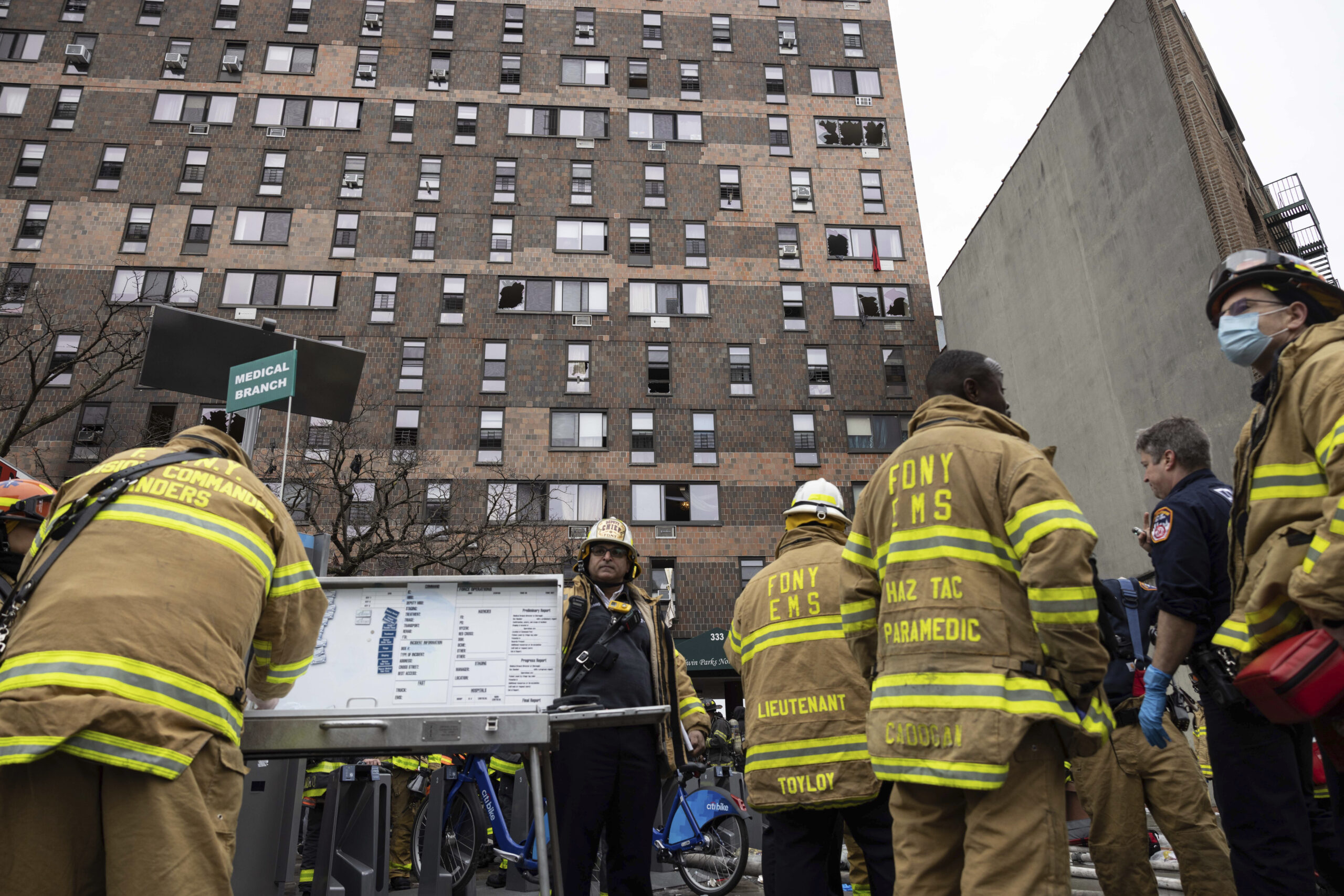 Safety doors failed in NYC high-rise fire that killed 17