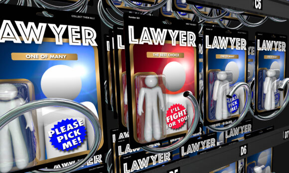 Lawyers Attorneys Choose Best Legal Help 3d Illustration
