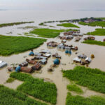 Flood affected village in Northern Bangladesh