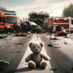 Shattered Innocence: A Teddy Bear of a Child, Echoing the Tragic Consequences of Drunk Driving