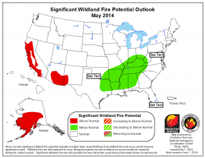 Significant Wildland Fire Potential Outlook May 2014